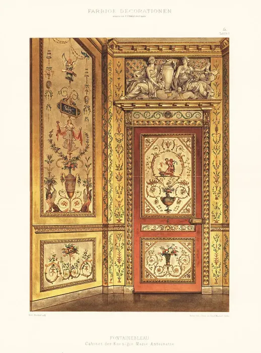 Framed Print : Queen Marie Antoinette's room, Fontainebleau, 18th century Framed Print : Queen Marie Antoinette's room, Fontainebleau, 18th century