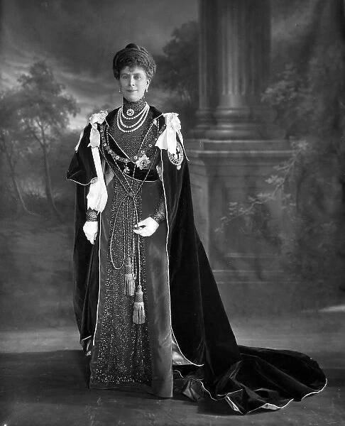 Queen Mary, c. 1911. Photographic portrait of Queen Mary, previously Princess May of Teck 