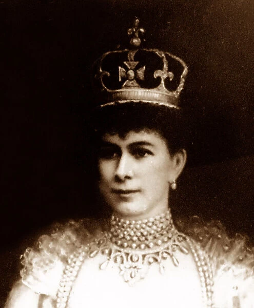 Queen Mary in Coronation Robes
