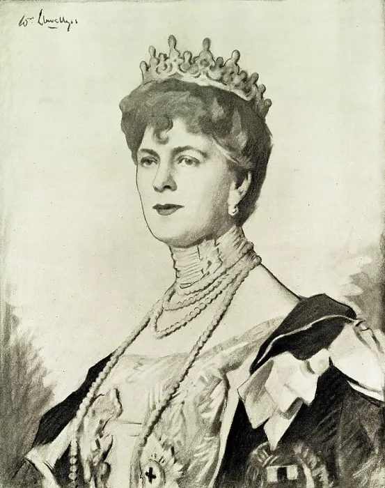 Framed Print : Queen Mary drawn by Sir William Llewellyn