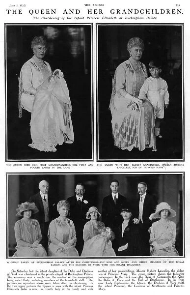 Queen Mary and her grandchildren