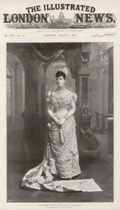 Framed Print : Queen Mary / Iln 1895 Framed Print : Queen Mary / Iln 1895