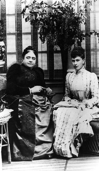 Queen Mary with her mother