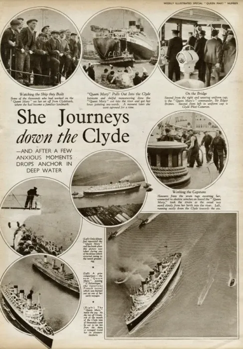 Framed Print : Queen Mary Ocean Liner, journey down the Clyde Framed Print : Queen Mary Ocean Liner, journey down the Clyde