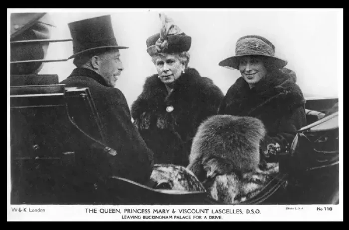 Framed Print : Queen Mary, Princess Mary and Viscount Lascelles Framed Print : Queen Mary, Princess Mary and Viscount Lascelles