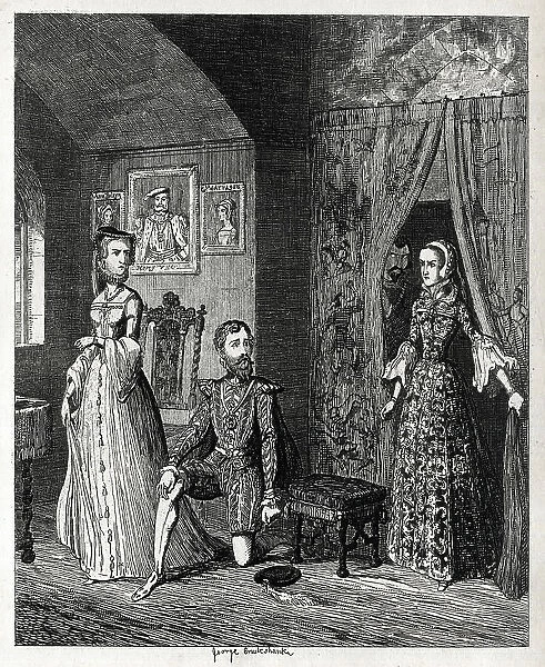 Queen Mary surprising Courtenay and Princess Elizabeth