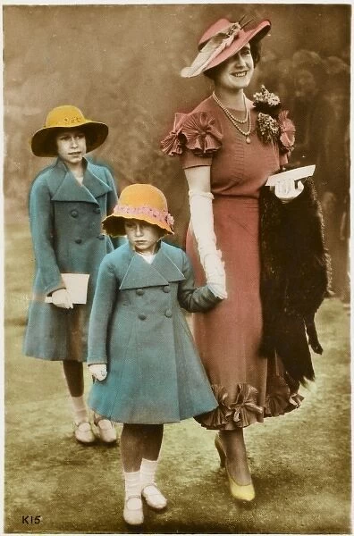 Queen Mother with Margaret and Elizabeth
