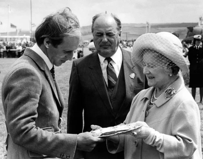 Framed Print : Queen Mother at the Royal Cornwall Show Framed Print : Queen Mother at the Royal Cornwall Show