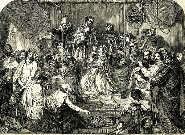 Queen Philippa pleads for the burghers of Calais