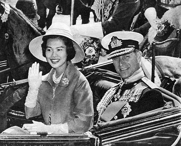 Queen Sirikit of Thailand with Duke of Edinburgh