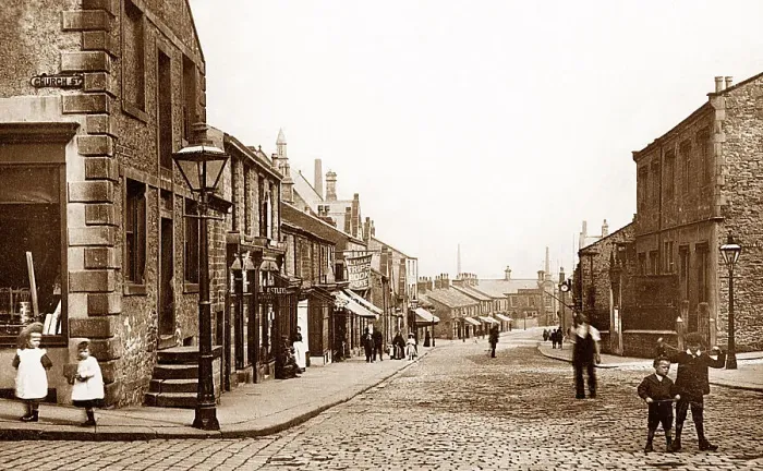 Framed Print : Queen Street, Great Harwood Framed Print : Queen Street, Great Harwood