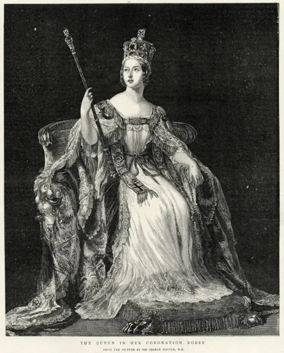 Framed Print : Queen Victoria in her Coronation robes Framed Print : Queen Victoria in her Coronation robes