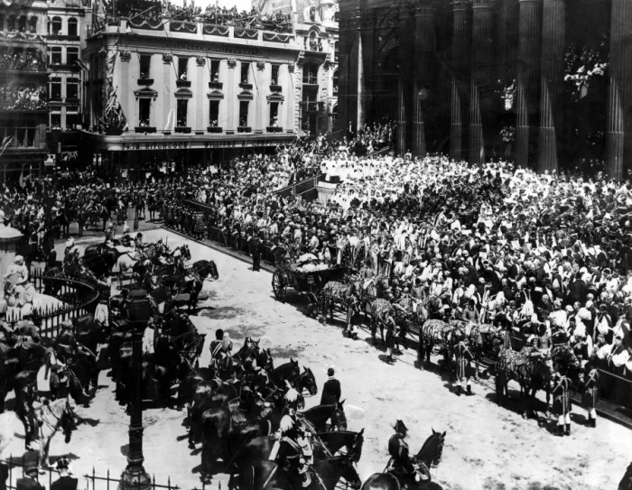 Framed Print : Queen Victoria Diamond Jubilee 1897 - St Pauls Cathedral