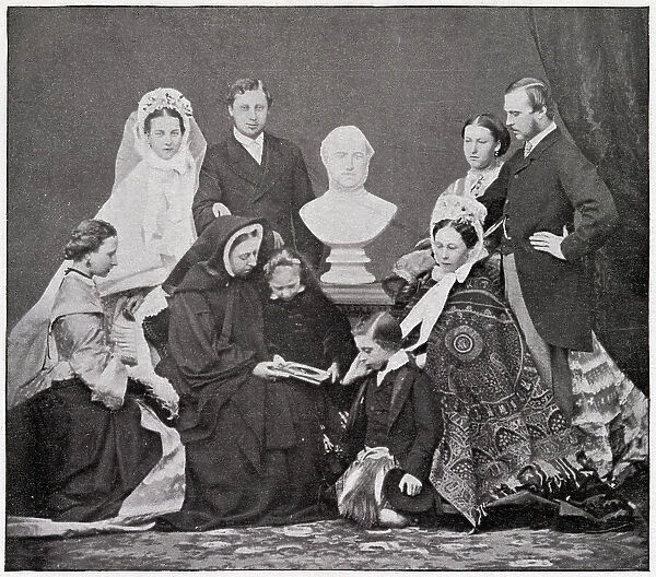 Queen Victoria in Family Photograph 1863