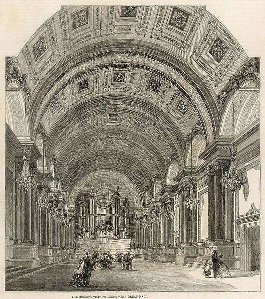 Queen Victoria in the Great Hall, Leeds