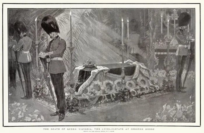 Framed Print : Queen Victoria Lying-in-State 1901 Framed Print : Queen Victoria Lying-in-State 1901