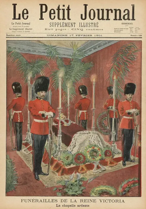 Framed Print : Queen Victoria lying in state, 1901 Framed Print : Queen Victoria lying in state, 1901