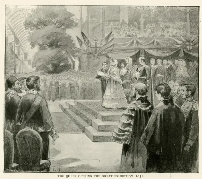 Framed Print : Queen Victoria opening the Great Exhibition Framed Print : Queen Victoria opening the Great Exhibition