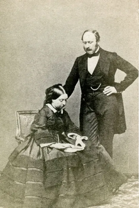Framed Print : Queen Victoria and Prince Albert carte de visite