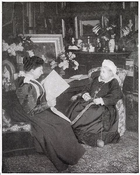 Queen Victoria with Princess Henry of Battenberg