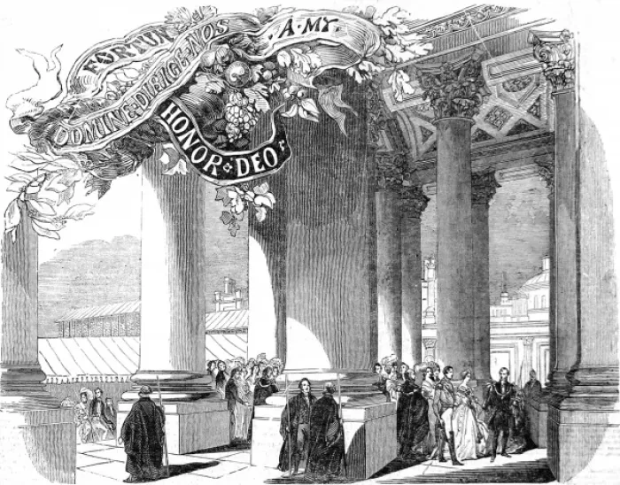 Framed Print : Queen Victoria at the Royal Exchange, London, 1844 Framed Print : Queen Victoria at the Royal Exchange, London, 1844