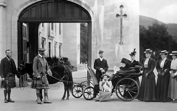 Queen Victoria and the Royal Party at Balmoral Castle