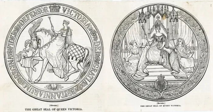 Framed Print : Queen Victoria / Her Seal Framed Print : Queen Victoria / Her Seal