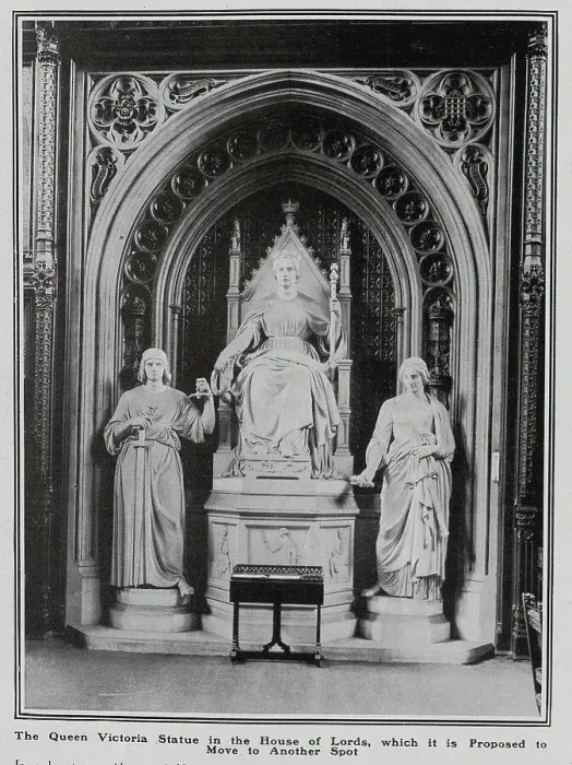 Framed Print : Queen Victoria statue in House of Lords Framed Print : Queen Victoria statue in House of Lords