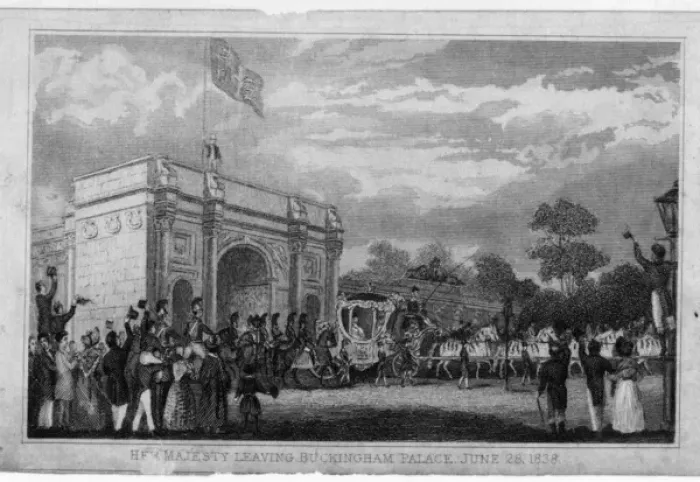 Framed Print : Queen Victoria on her way to Coronation Framed Print : Queen Victoria on her way to Coronation