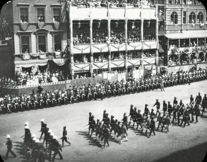 Framed Print : Queen Victorias Diamond Jubilee - Colonial Troops at Whiteh Framed Print : Queen Victorias Diamond Jubilee - Colonial Troops at Whiteh