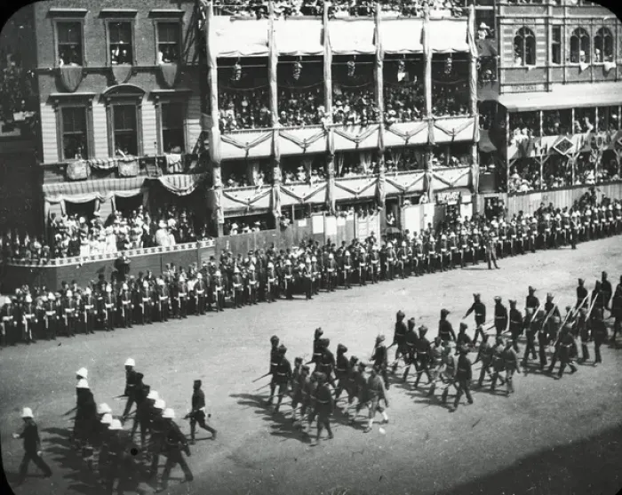 Framed Print : Queen Victorias Diamond Jubilee - Colonial Troops at Whiteh Framed Print : Queen Victorias Diamond Jubilee - Colonial Troops at Whiteh