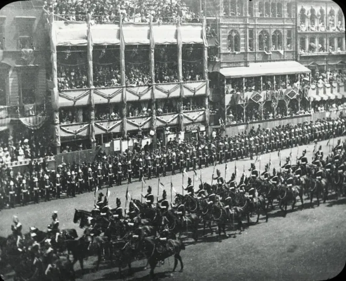 Framed Print : Queen Victorias Diamond Jubilee - Lancers passing Whitehall Framed Print : Queen Victorias Diamond Jubilee - Lancers passing Whitehall