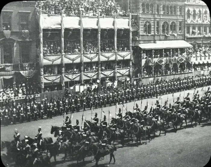 Framed Print : Queen Victorias Diamond Jubilee - Lancers passing Whitehall Framed Print : Queen Victorias Diamond Jubilee - Lancers passing Whitehall