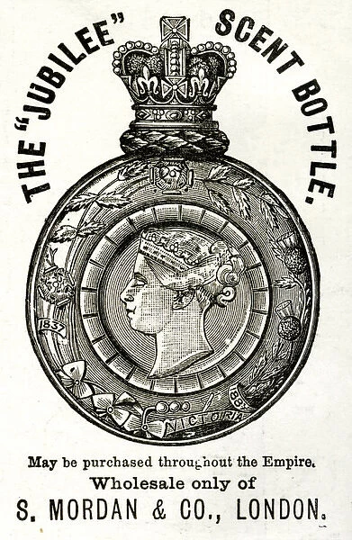 Queen Victorias Golden Jubilee, scent bottle 1887