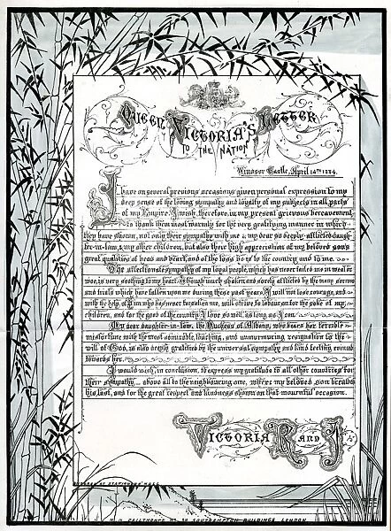Queen Victorias letter