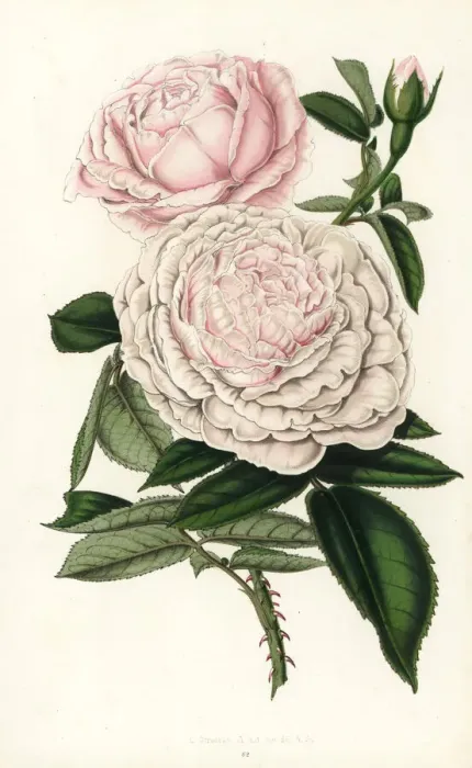 Framed Print : Queen Victorias rose, hybrid grown by William Paul Framed Print : Queen Victorias rose, hybrid grown by William Paul