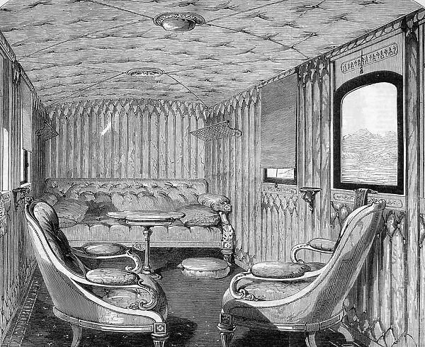 Queen Victorias saloon in the royal carriage