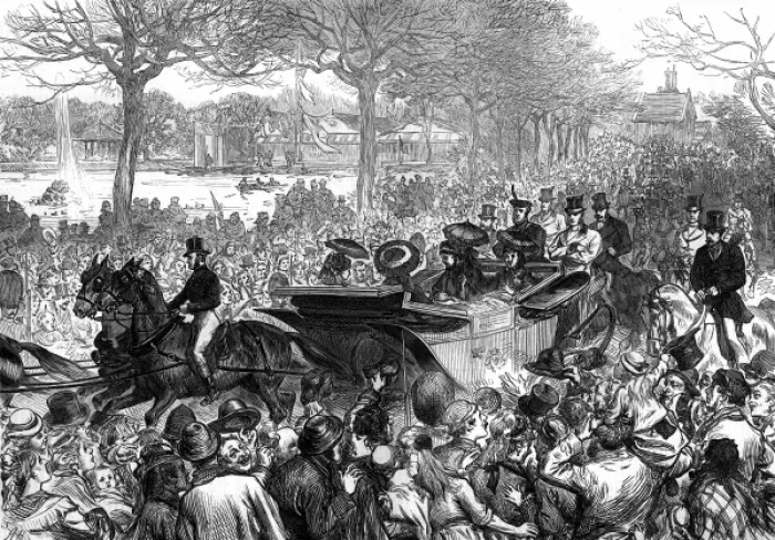 Framed Print : Queen Victorias visit to Victoria Park Framed Print : Queen Victorias visit to Victoria Park