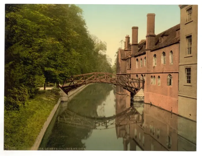 Framed Print : Queens College Bridge, Cambridge, England Framed Print : Queens College Bridge, Cambridge, England