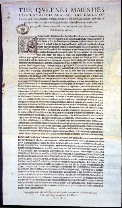 Framed Print : Queens Proclamation 1595