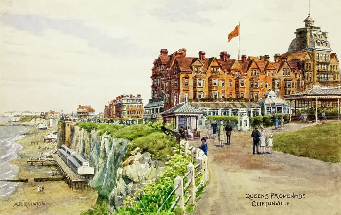 Framed Print : Queen's Promenade, Cliftonville, Margate, Kent Framed Print : Queen's Promenade, Cliftonville, Margate, Kent