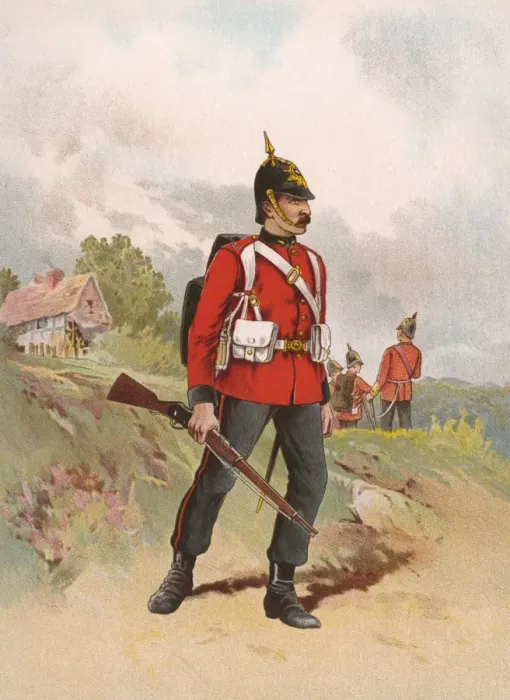 Framed Print : Queens Regiment Framed Print : Queens Regiment
