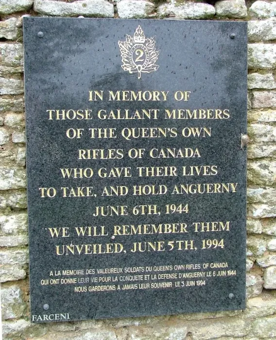 Framed Print : Queens Own Rifles of Canada Memorial Anguerny Framed Print : Queens Own Rifles of Canada Memorial Anguerny