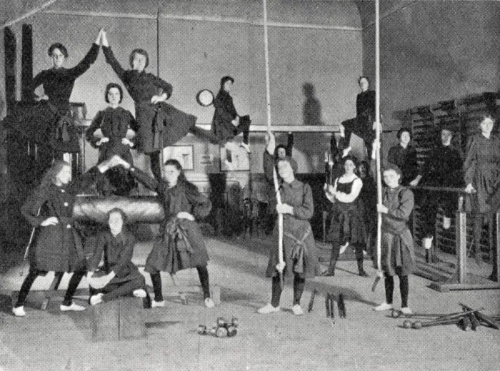 Framed Print : Queens Road Evening Continuation School, London - Gymnastic Framed Print : Queens Road Evening Continuation School, London - Gymnastic