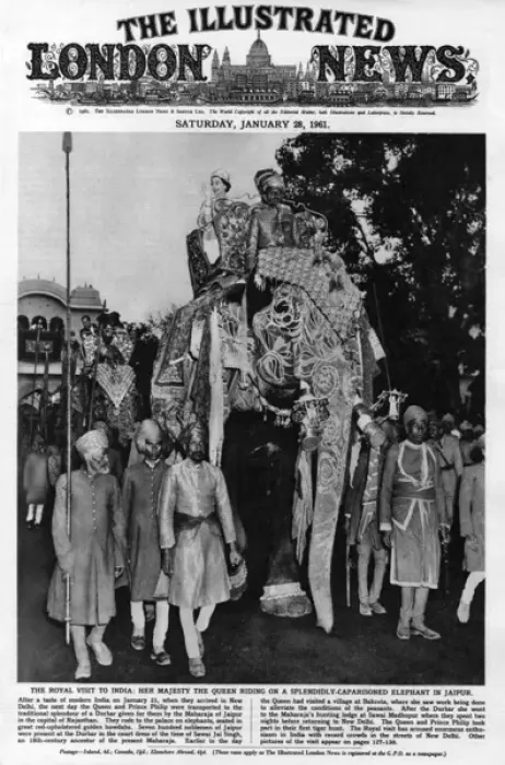 Framed Print : The Queens royal visit to India Framed Print : The Queens royal visit to India