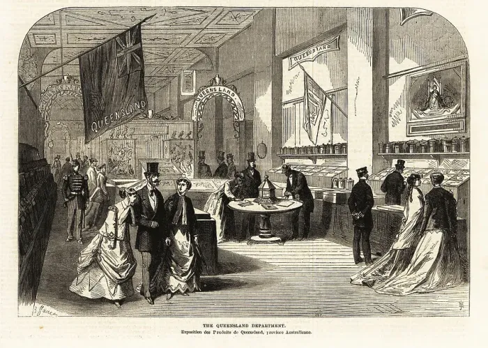 Framed Print : The Queensland Department at the Paris Exposition, 1867 Framed Print : The Queensland Department at the Paris Exposition, 1867