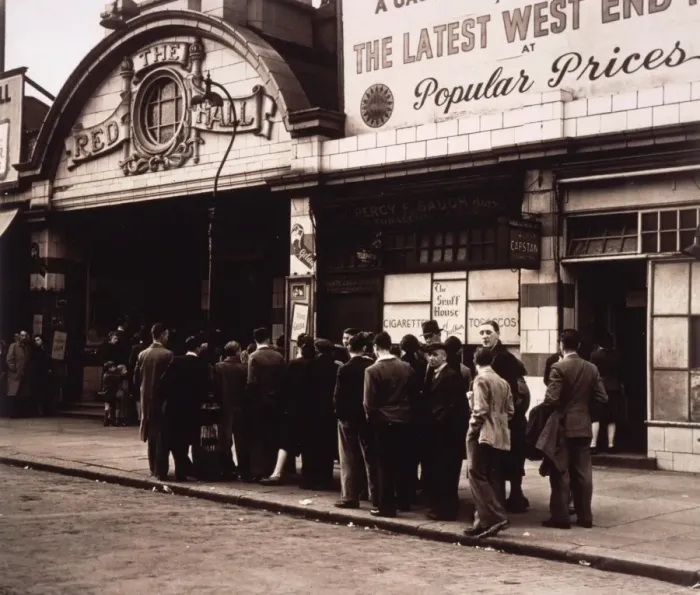 Framed Print : Queueing for Cinema 40S Framed Print : Queueing for Cinema 40S