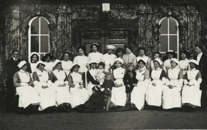 Framed Print : Quex Park VAD Hospital staff Framed Print : Quex Park VAD Hospital staff