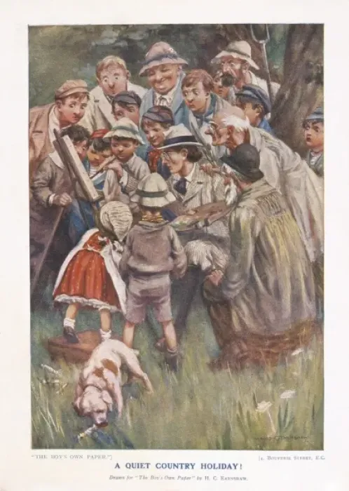 Framed Print : A Quiet Country Holiday! by H. C. Earnshaw Framed Print : A Quiet Country Holiday! by H. C. Earnshaw