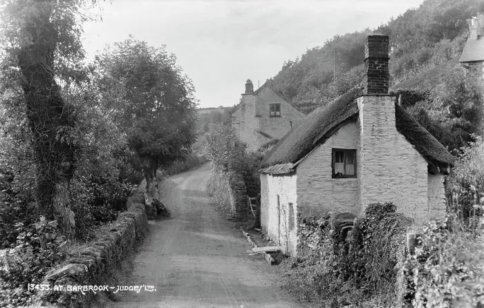 Framed Print : A Quiet Lane in Barbrook Framed Print : A Quiet Lane in Barbrook